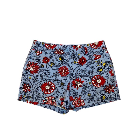 LOFT Pants - LOFT Shorts Women's Sz 4 Blue Floral Cotton 4"